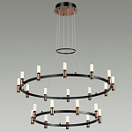 Люстра подвесная с двумя круглыми ярусами и цилиндрическими плафонами Arnaut Light варинант исполнения - 3 | Loft Concept в Красноярске