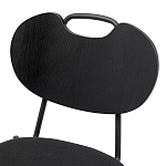 Стул с мягким сиденьем черный Stool Loft Black варинант исполнения - 6 | Loft Concept в Красноярске