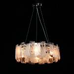 Люстра круглая с подвесными прямоугольными пластинами из стекла Glacier Panels варинант исполнения - 3 | Loft Concept в Красноярске