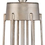 Люстра серебряного цвета с изогнутыми элементами каркаса Twisted Iron Chandelier варинант исполнения - 3 | Loft Concept в Красноярске