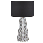Настольная лампа с черно-белым узором Wavy Stripes варинант исполнения - 2 | Loft Concept в Красноярске