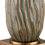 Настольная лампа с фактурным корпусом и тканевым абажуром Smooth Peaks варинант исполнения - 1 | Loft Concept в Красноярске