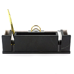 Настольный письменный набор из белого мрамора и змеевика Marble Accessory варинант исполнения - 3 | Loft Concept в Красноярске