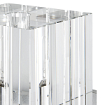 Бра серебряное с фактурным прозрачным абажуром Optical Crystal варинант исполнения - 1 | Loft Concept в Красноярске