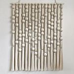 Панно на стену из хлопковых нитей White Morse Wall Hanging  варинант исполнения - 4 | Loft Concept в Красноярске