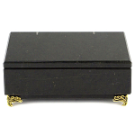 Шкатулка из натурального камня змеевик чёрного цвета Stone Casket варинант исполнения - 2 | Loft Concept в Красноярске