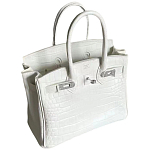 Декоративная ваза в виде сумки Birkin Bag Vase White варинант исполнения - 1 | Loft Concept в Красноярске