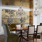 Обои ручная роспись Monuments of Paris Roberts on antique scenic Xuan paper варинант исполнения - 1 | Loft Concept в Красноярске