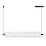 Светодиодный подвесной светильник линейный с белым воздушным плафоном Glowing Cloud варинант исполнения - 2 | Loft Concept в Красноярске