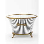 Кашпо Black white stripe варинант исполнения - 3 | Loft Concept в Красноярске