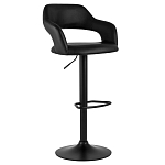 Барный стул черного цвета Strohach варинант исполнения - 1 | Loft Concept в Красноярске