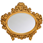 Зеркало настенное золотое с ажурным резным орнаментом Classic Ornament Mirror варинант исполнения - 1 | Loft Concept в Красноярске