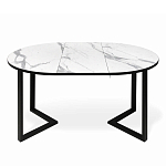 Стол обеденный раздвижной со столешницей белый мрамор Magali варинант исполнения - 4 | Loft Concept в Красноярске