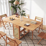 Обеденный стол раскладной из дерева Astiс Table варинант исполнения - 3 | Loft Concept в Красноярске