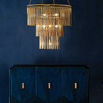 Люстра трёхъярусная золотого цвета Metal Tentacles варинант исполнения - 3 | Loft Concept в Красноярске