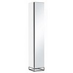 Шкаф-пенал белый с зеркальной дверцей Strict Lines варинант исполнения - 1 | Loft Concept в Красноярске