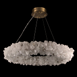 Люстра кольцевая из натурального горного хрусталя Harmonious Crystal Circles варинант исполнения - 2 | Loft Concept в Красноярске