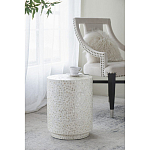 Приставной столик с рисунком из раковин устриц Bone Inlay варинант исполнения - 6 | Loft Concept в Красноярске