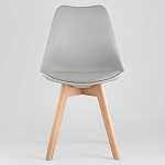 Стул с основой из пластика и мягким сиденьем Arvika Grey варинант исполнения - 2 | Loft Concept в Красноярске