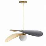 Люстра круглая с 2-мя металлическими абажурами Andromeda варинант исполнения - 1 | Loft Concept в Красноярске