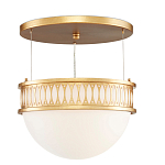 Подвесной светильник с фактурным золотым каркасом Exceptional Classic Design варинант исполнения - 3 | Loft Concept в Красноярске