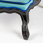 Кресло из натурального бука бирюзовое с изображением птиц и цветов Turquoise Chinoiserie Garden Armchair варинант исполнения - 6 | Loft Concept в Красноярске