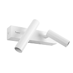 Бра с двумя цилиндрическими повортными спотами белого цвета Trumpet tube варинант исполнения - 2 | Loft Concept в Красноярске