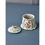 Шкатулка голубого цвета с рисунком и состаренным эффектом Eden Garden варинант исполнения - 6 | Loft Concept в Красноярске