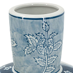 Ваза с голубым цветочным рисунком 43 см Blue & White Ornament варинант исполнения - 3 | Loft Concept в Красноярске