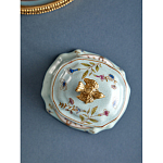 Шкатулка голубого цвета с рисунком и состаренным эффектом Eden Garden варинант исполнения - 5 | Loft Concept в Красноярске