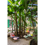 Дизайнерское разноцветное кресло на металлическом каркасе с подставкой для ног Poltronova Plasma Armchair варинант исполнения - 10 | Loft Concept в Красноярске