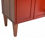 ТВ-тумба красная из массива бука с 2-мя дверками и ящиком Wenge Light варинант исполнения - 6 | Loft Concept в Красноярске