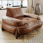 Кресло кожаное с деревянным каркасом Medieval Furniture варинант исполнения - 4 | Loft Concept в Красноярске