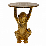Столик с подстольем в виде обезьянки Bombay Gold варинант исполнения - 2 | Loft Concept в Красноярске