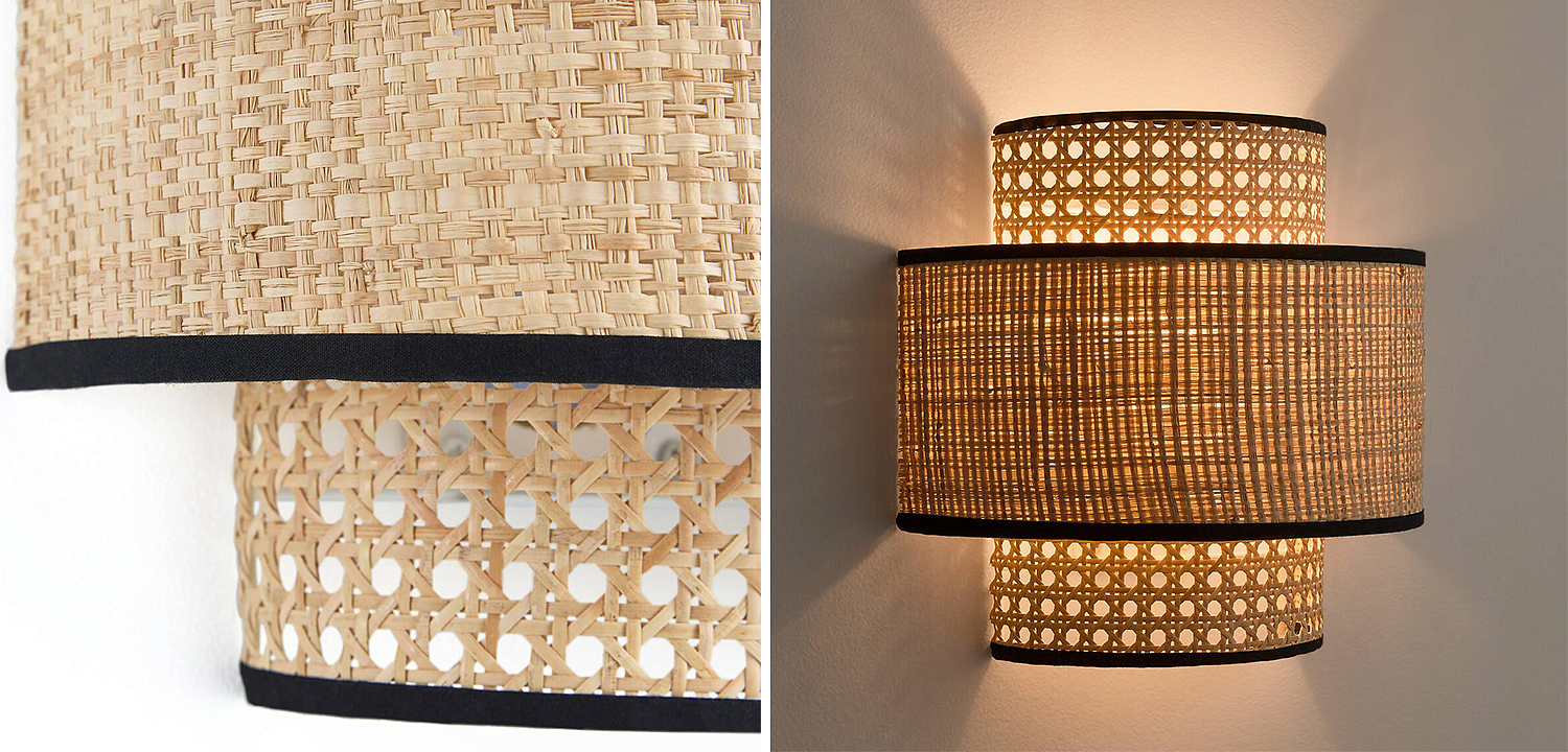 Бра Ottar Wicker Double lampshade - Loft-Concept в Красноярске