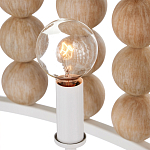 Люстра в форме цилиндра с вставками из деревянных бусин Wooden Beads варинант исполнения - 4 | Loft Concept в Красноярске