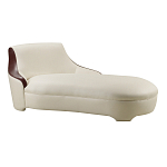 Премиальная кушетка с вставками из кожи Holland варинант исполнения - 1 | Loft Concept в Красноярске