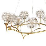 Люстра круглая с декором в виде цветков одуванчика Hanging Dandelion варинант исполнения - 2 | Loft Concept в Красноярске