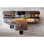 Кухонный гарнитур из камня и дерева SISTEMA XY Dada Engenereed Kitchen варинант исполнения - 2 | Loft Concept в Красноярске