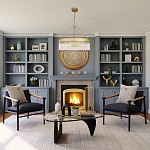 Люстра подвесная круглая со стеклянными трубками Nembus варинант исполнения - 5 | Loft Concept в Красноярске