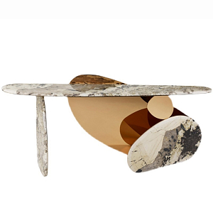 Консоль в виде овальных элементов Jinye console