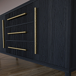 Буфет Primo с тремя ящиками и двумя фасадами Черный дуб варинант исполнения - 7 | Loft Concept в Красноярске