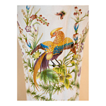 Ваза из фарфора с бронзовой стрекозой  Paradise Dragonfly варинант исполнения - 8 | Loft Concept в Красноярске