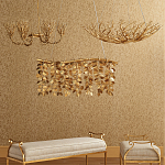 Люстра в форме золотой чаши из кораллов Coral Decor варинант исполнения - 3 | Loft Concept в Красноярске