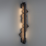 Бра вертикальное с черными кругами и квадратами Gravyura варинант исполнения - 6 | Loft Concept в Красноярске