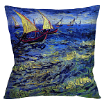 Подушка декоративная Корабли Impressionism in Art варинант исполнения - 1 | Loft Concept в Красноярске