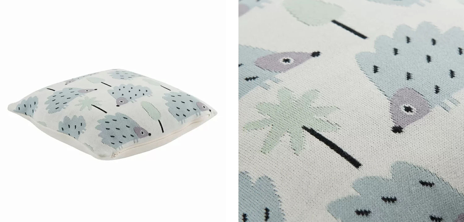 Подушка Blue Hedgehogs Подушка Blue Hedgehogs - Loft-Concept в Красноярске