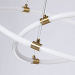 Люстра подвесная с двумя пересекающимися белыми светодиоидными кольцами Luke Lampco Tracer Lamp варинант исполнения - 4 | Loft Concept в Красноярске