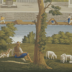 Обои ручная роспись Monuments of Paris Roberts on scenic paper варинант исполнения - 1 | Loft Concept в Красноярске