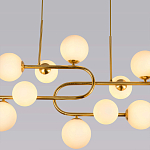 Люстра подвесная с белыми лампами в форме шара Flute варинант исполнения - 2 | Loft Concept в Красноярске